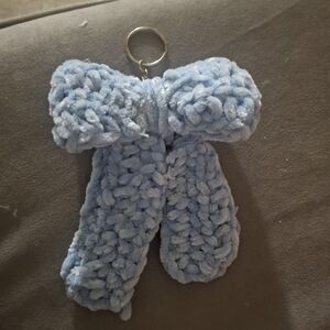 Blue Plush Key Holder